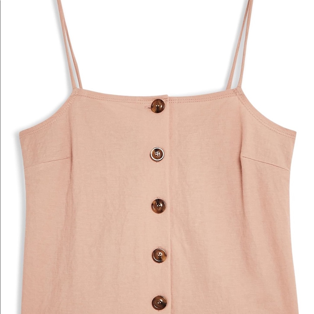 Topshop button bow back tank - Picture 3 of 7